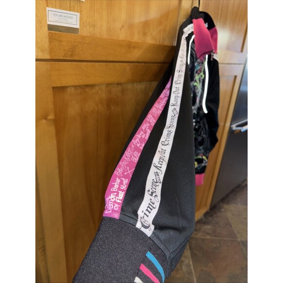 Artful Dodger Jacket Men 4X Allover Print Skater Hip Hop Paint Music Embroider - Picture 10 of 16